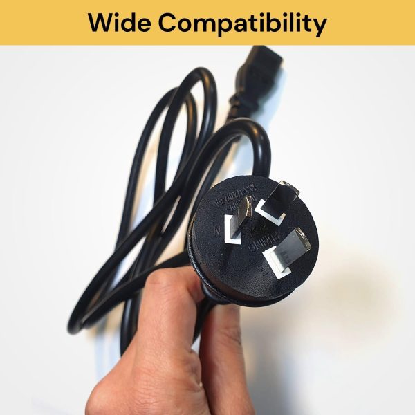 250V 10A Power Lead Cable Cord 3 Pin Australian Plug to IEC-C13 Socket 1.5M for PC Computer TV Monitor Printer LCD - 图片 5