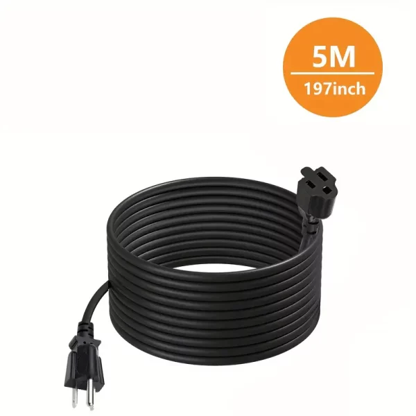 12 Gauge Outdoor Extension Cord 12/3 Sjtw Heavy Duty 3 Prong Ac Male Nema Female Copper 125v Etl Certified