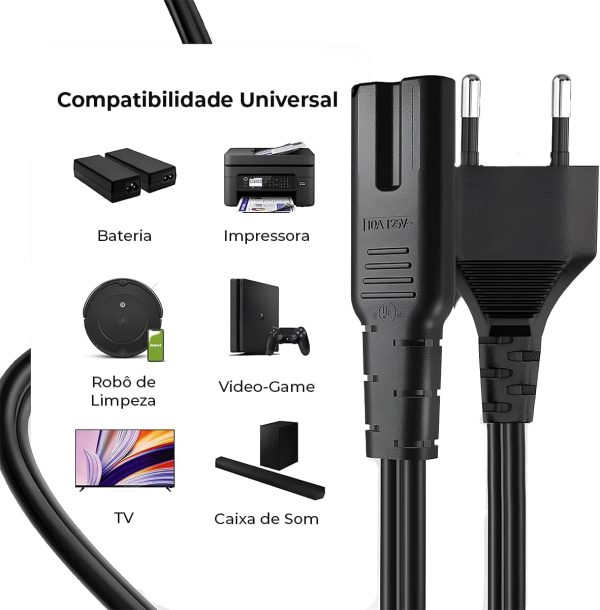 1M 1.5M 1.8M Brazil NBR14136 Plug Power Cables IEC320 C5 AC Power Cord 2 Pin 3 Pin Plug Power Cable for Brazilian - 图片 9