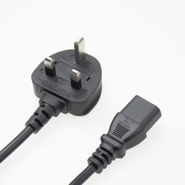 High Quality  With Fuse Uk Standard Ac Power Cord 3pin Plug Power Cable For Computer - 图片 2
