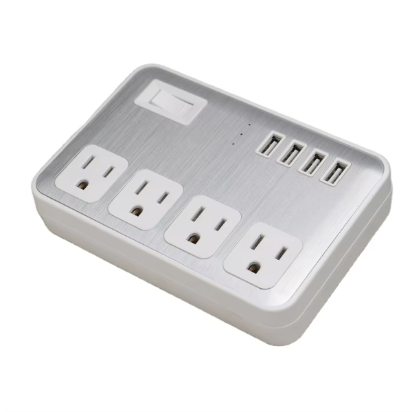Good quality US Standard Outdoor Surge Protection Sockets Power Strip 4 USB ports Extension Socket - 图片 7