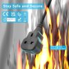 Heavy Duty Extension Lead Outdoor Extension Cord Long Power Strip Black Cable Single Plug Socket 13 Amp For Garden - 图片 5