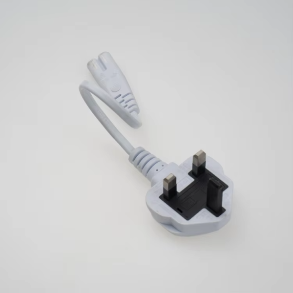 Wholesales 2 Pin Uk Fused Plug With Dummy Ground To Iec C7 Power Cord Uk Ac Figure-8 Power Cord - 图片 2