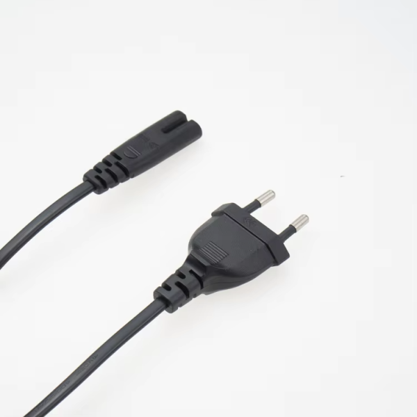 Type C Euro Ac Power Cable 250v 2 Pin C7 Female End Supply Cord Vde Cee 7/16 Plug To C7 Eu Power Cord Certified For Home Use - 图片 2