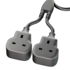 Heavy Duty Extension Lead Outdoor Extension Cord Long Power Strip Black Cable Single Plug Socket 13 Amp For Garden - 图片 2