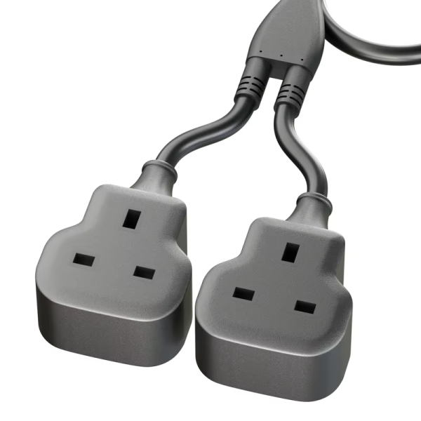 Heavy Duty Extension Lead Outdoor Extension Cord Long Power Strip Black Cable Single Plug Socket 13 Amp For Garden - 图片 2