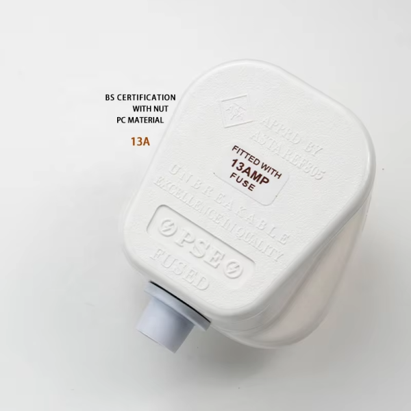 BS 1363 Type-G UK Plug Top with ASTA Mark and BS Certificate – 3-Pin Wireable Britain Plug Connector with Kitemark for Saudi Arabia - 图片 2