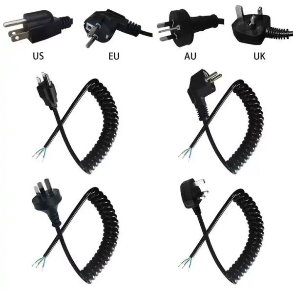 2025 Oem Eu Spring Loaded Power Cord Retractable Power Cable For Small Appliance - 图片 3