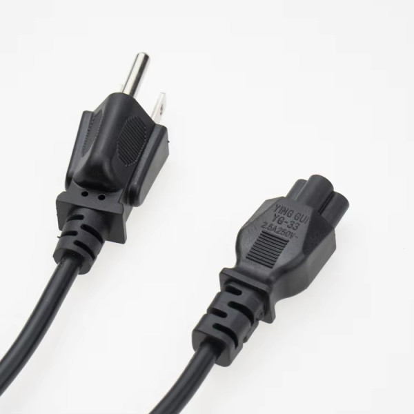 Factory wholesale 3 Prong US AC Power Cord Connector US Standard Extension Power Cord Socket - 图片 4