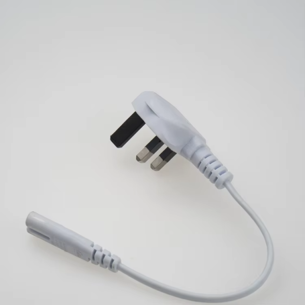 Wholesales 2 Pin Uk Fused Plug With Dummy Ground To Iec C7 Power Cord Uk Ac Figure-8 Power Cord - 图片 5