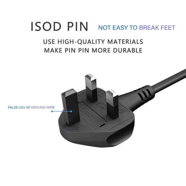 Power Cord 2 Pin UK Plug Power Cable Power Supply Cable For PC Computer Monitor Epson HP Printer TV - 图片 5