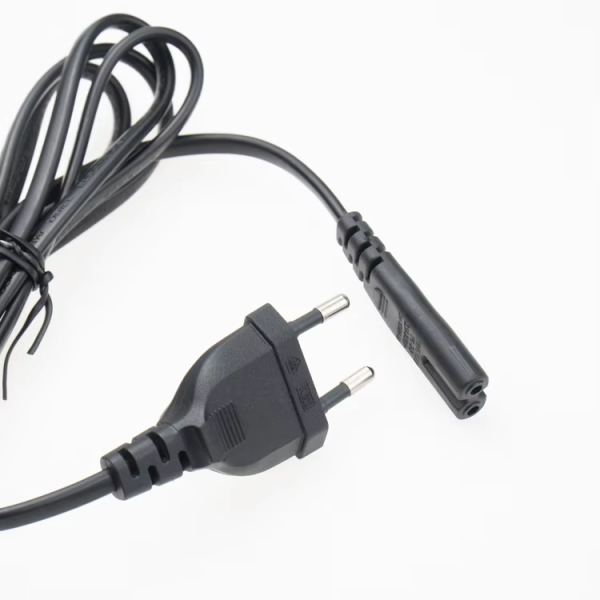 Type C Euro Ac Power Cable 250v 2 Pin C7 Female End Supply Cord Vde Cee 7/16 Plug To C7 Eu Power Cord Certified For Home Use - 图片 6