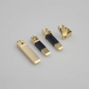 UK Brass Pins Plug Set – Half-Wrapped Rubber Insulation Protector, 4-Piece Brass Assembly Kit - 图片 6